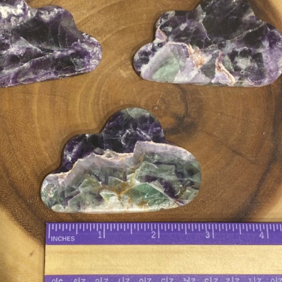 Rainbow Fluorite Cloud with Easel Stand, Kids Bedroom Decor, Shelf/Office Decor - Picture 6 of 8